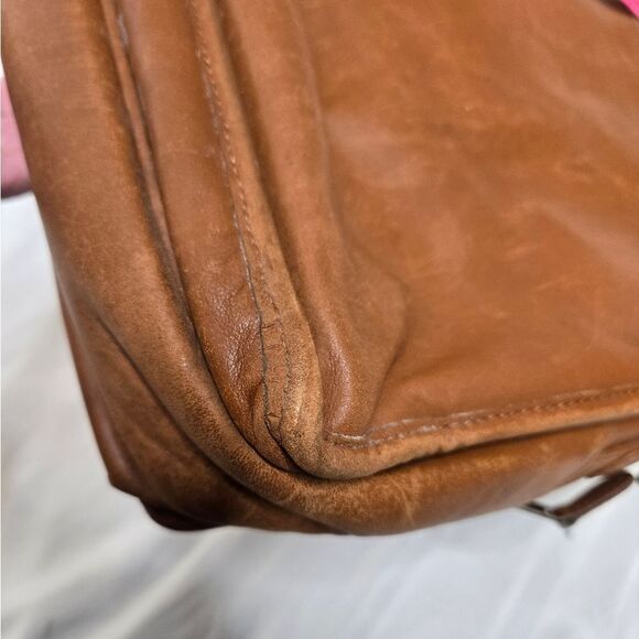 VINTAGE Coach brown leather laptop briefcase messenger bag H7S-0544 - Picture 9 of 15